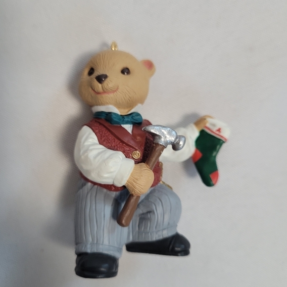 Hallmark Keepsake Xmas Ornament Lot of 3 1990's Bearinger Bears - Picture 8 of 13